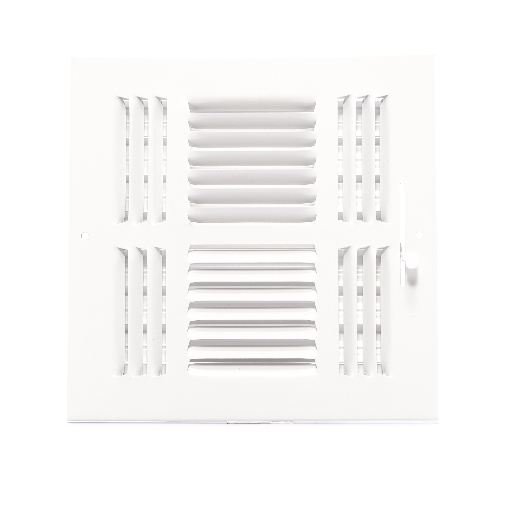 AmeriFlow 384 Series - 8" x 8" 4-Way Sidewall Register, 1/2" Fin Spacing